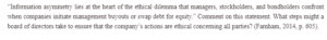Ethical Dilemma-Information Asymmetry