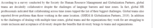 Human Resource Development and Teaming in a Global Environment