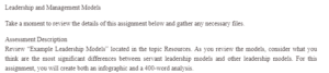 Leadership and Management Models