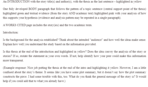 Literary Analysis-Need for Education