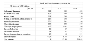 Profit and Loss Statement