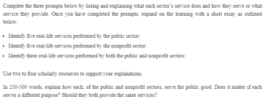 Public Sector vs Nonprofit Sector