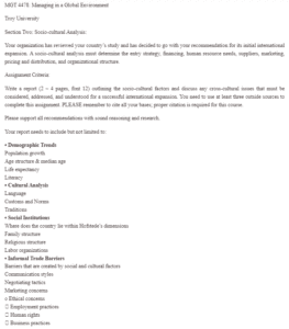 Socio-cultural Analysis of Norway