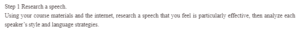 Speech Analysis