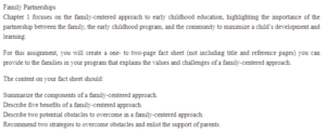 The Family-Centered Approach to Early Childhood Education
