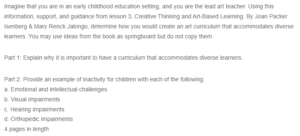 Accommodations for Diverse Learners