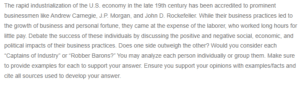 Big Businesses during the Industrial Revolution