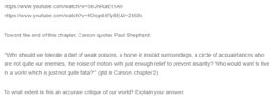 Carson’s Critique-Influence of Human Behavior by their Environment