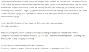 Corruption-Leadership Video Reflection Paper
