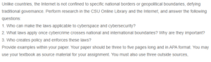 Cybersecurity Policies without Borders