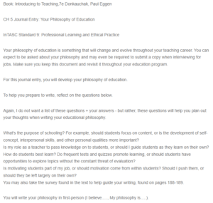 Education Philosophy
