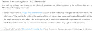 Effects of Technology on Social Interactions