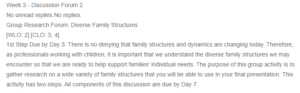 Group Research Forum- Diverse Family Structure