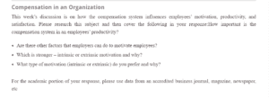 Compensation System Influence on Employees Motivation