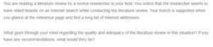 Internet Sources-Literature Review