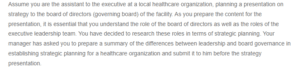 Leadership and Board Governance in Establishing Strategic Planning for ...