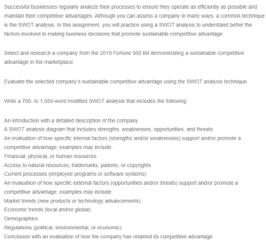 Modified SWOT Analysis-Walmart