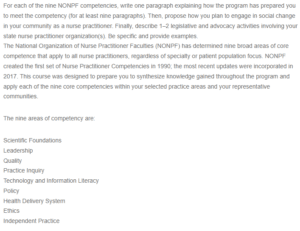 National Organization of Nurse Practitioner Faculties Competencies