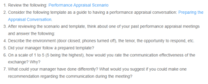 Performance Appraisal Conversation