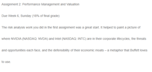 Performance Management and Valuation