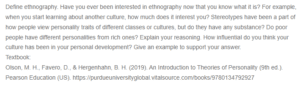 Personality and Culture