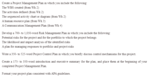 Project Management Plan