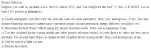 Project Selection