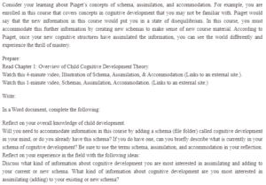 Schemas, Assimilation, and Accommodation