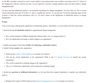 Stakeholder Analysis