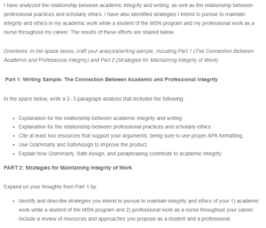 Strategies to Promote Academic Integrity and Professional Ethics