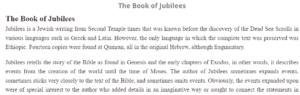 The Book of Jubilees