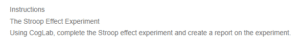 The Stroop Effect Experiment