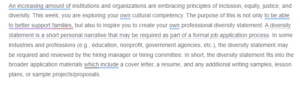 Understanding Behavior and Family Dynamics- Diversity Statement