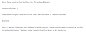 Anxiety Disorder-Obsessive-Compulsive Disorder