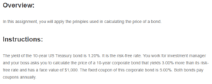 Applying the Principles Used In Calculating the Price of a Bond