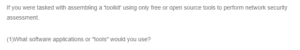 Assembling a Toolkit- Network Security Assessment