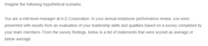 Critique Leadership Survey Results-A-Z Corporation