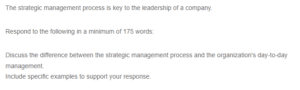 Difference Between the Strategic Management Process and Organization Management
