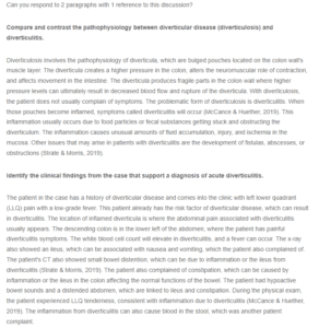 Differentiating Between Diverticular Disease and Diverticulitis