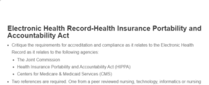 Electronic Health Record-Health Insurance Portability and Accountability Act