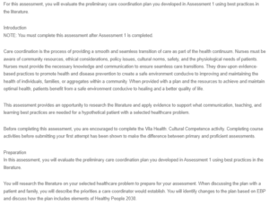 Care Coordination Presentation to Colleagues