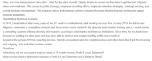 Financial Analysis - Profit and Loss Statements and Balance Sheets