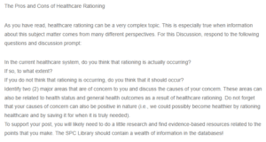 Healthcare Rationing