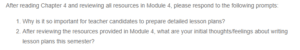 Importance of Preparing a Detailed Lesson Plan