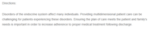 Influence of Multidimensional Care Elements on Disorders