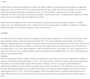 Living Conditions for Homeless People