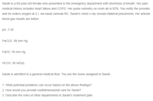Multidimensional Care for Sarah