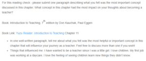 My Personal Teaching Experience and The Concept of Cooperative Learning