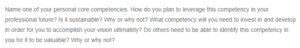Personal Core Competencies
