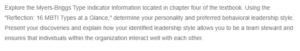 Personality Type and Leadership Approaches